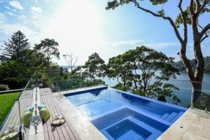 Artesian Pools Sydney pool builder great view high placed pool